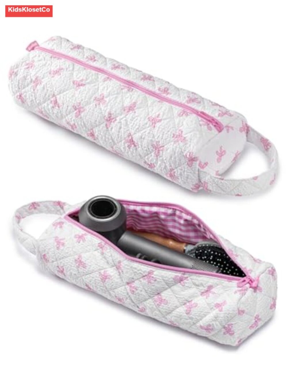 Quilted Hair Tool Travel Bag Organizer for Shark Airwrap Dryer Cosmetic Case